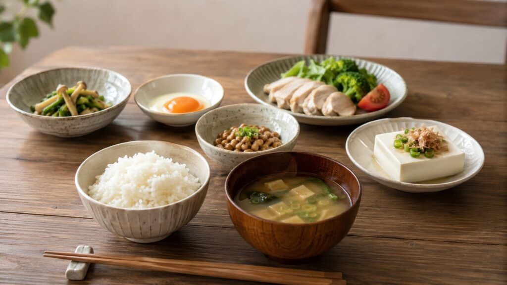 50代男性向けの無理なく続けやすい食事改善イメージ