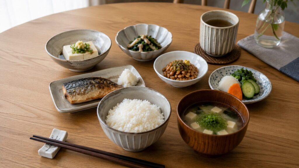 50代男性の無理なく続けやすい分散型食事イメージ
