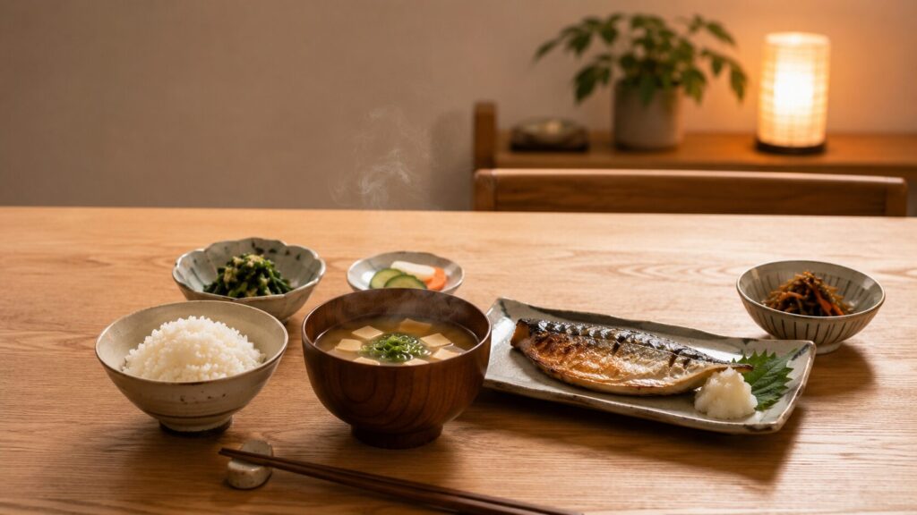 50代男性向けの無理なく続けやすい和食イメージ