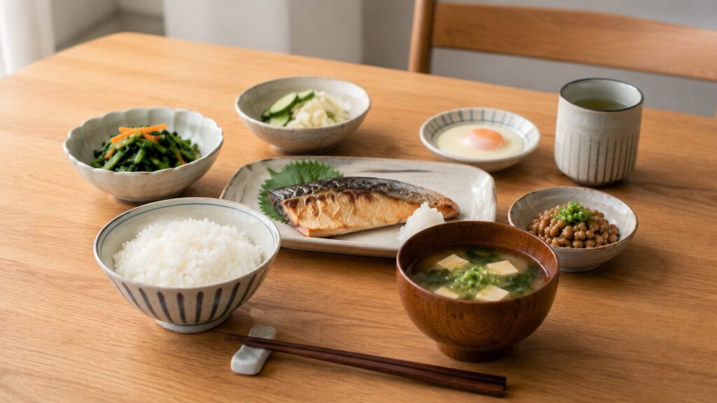 50代男性向けの無理なく続けやすい和食イメージ