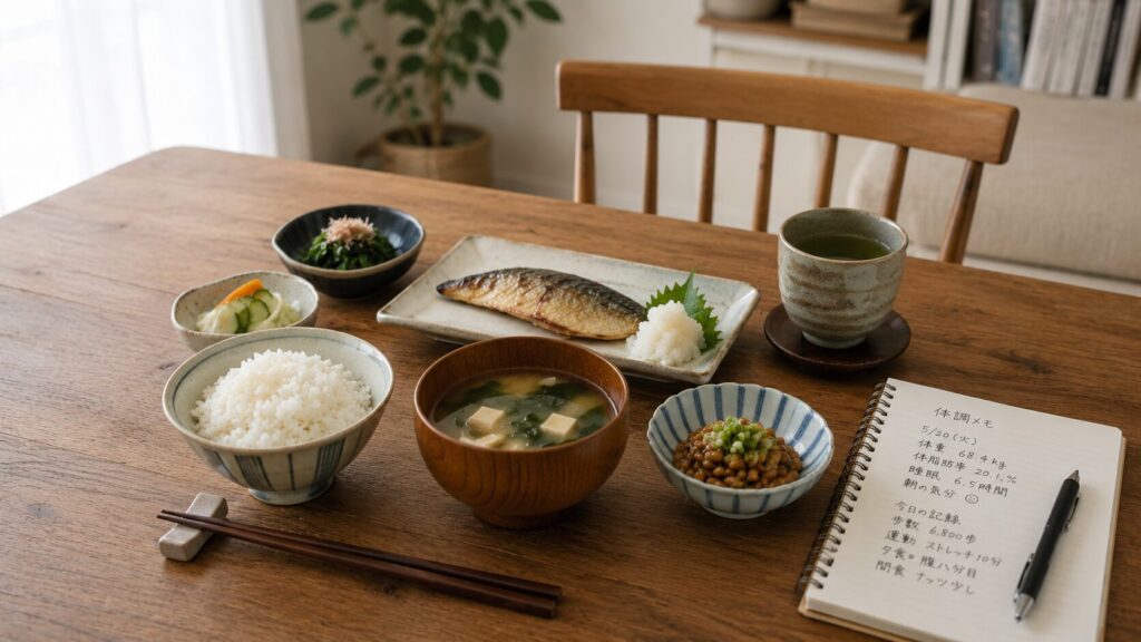 50代男性の長期的に続けやすい食事管理イメージ