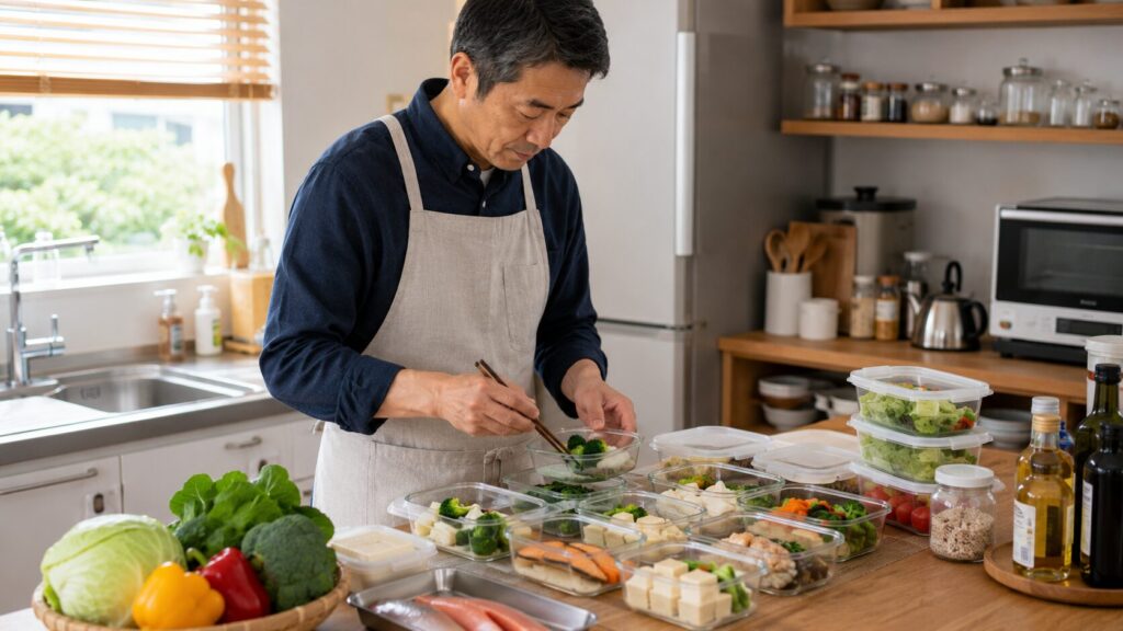 50代男性向けの作り置きと食事準備