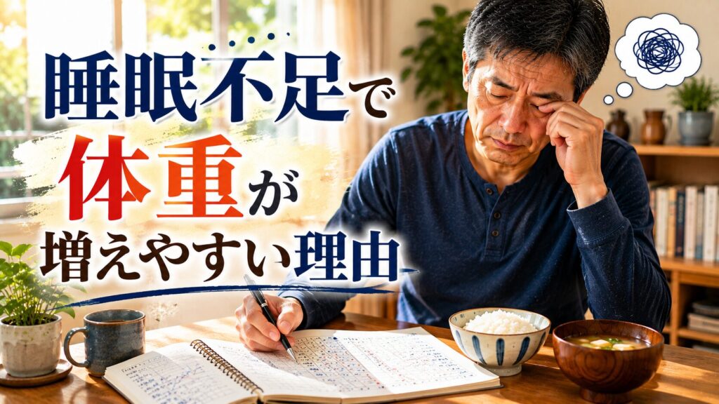 睡眠不足と体重管理の関係を考える50代男性