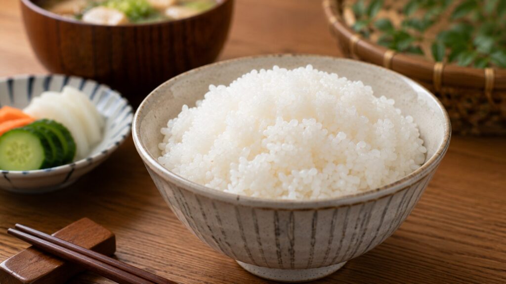 食事改善を始めた頃に食べていた白米のイメージ
