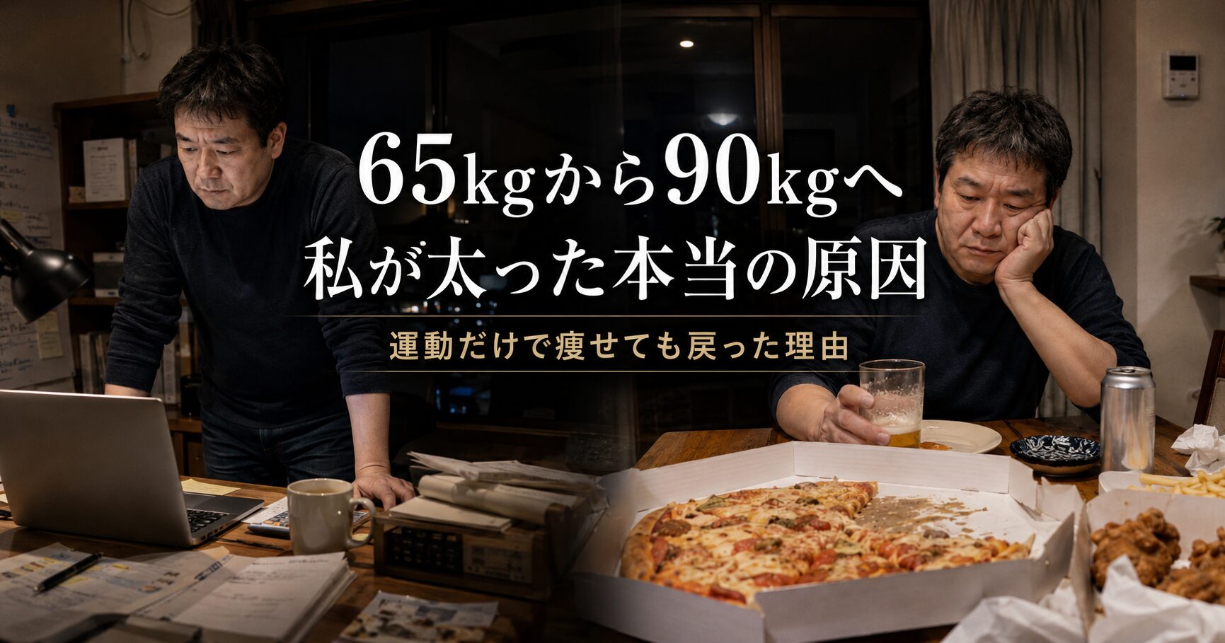 私が65kgから90kgまで太った本当の原因｜食べ過ぎだけではなかった